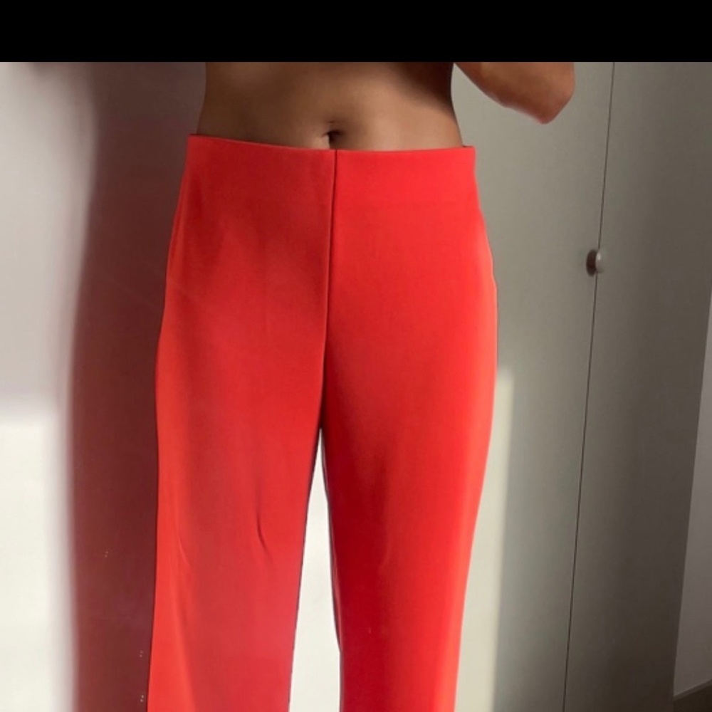 Loft Tapered Coral Pants size small